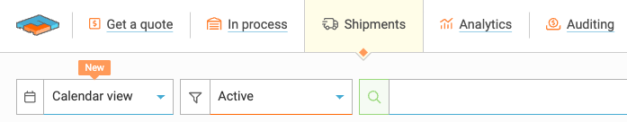 Shipment Calendar View