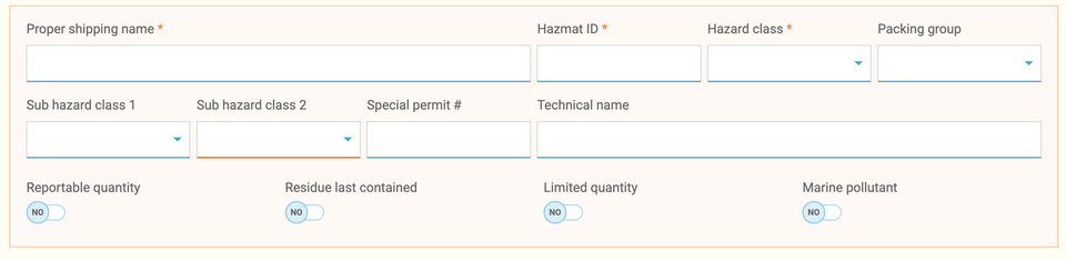Hazmat Booking