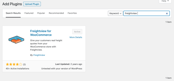 freightview for woocommerce