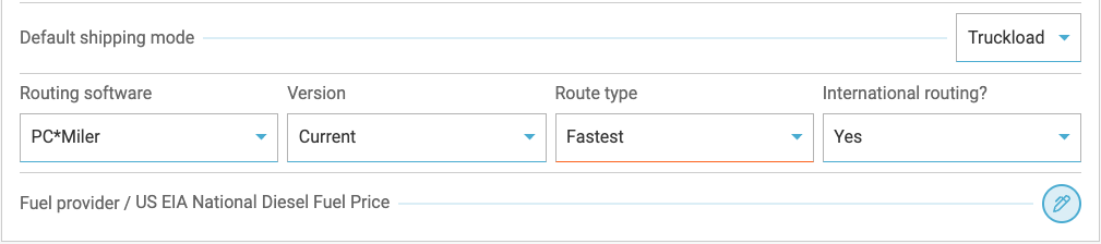 Mileage, Fuel, and Distance Options